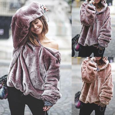 Roseonmyhand Womens Fluffy Sweater Warm Outwear Long Sleeve Hooded Sweatshirt Oversize Coat
Roseonmyhand Womens Fluffy Sweater Warm Outwear Long Sleeve Hooded Sweatshirt Oversize Coat