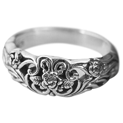 Vintage Sterling Silver Rose Ring Courtship Wedding Engagement Party Rings Jewelry Beautiful
Vintage Sterling Silver Rose Ring Courtship Wedding Engagement Party Rings Jewelry Beautiful