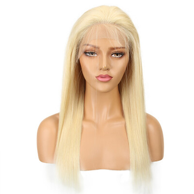 Noble 613 Blonde 13x4 Lace Front Wig With Baby Hair Remy Brazilian Straight Human Hair 613 Frontal Wigs 14-18 Inch 150 Density 
Noble 613 Blonde 13x4 Lace Front Wig With Baby Hair Remy Brazilian Straight Human Hair 613 Frontal Wigs 14-18 Inch 150 Density