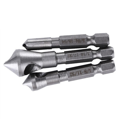 3Pcs HSS Titanium Coated Countersink&Deburring Woodworking Metal Drill Bits Tool
3Pcs HSS Titanium Coated Countersink&Deburring Woodworking Metal Drill Bits Tool