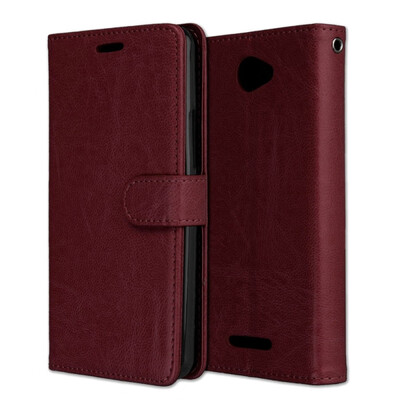BQ Mobile BQ-5020 Strike SE 3 Card Photo Frame Holster - Brown