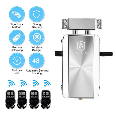 Intelligent Remote Control Lock Invisible Anti-theft Security Home Door Lock Support Remote Control Switch Lock Indoor Manual Emer
Intelligent Remote Control Lock Invisible Anti-theft Security Home Door Lock Support Remote Control Switch Lock Indoor Manual Emer