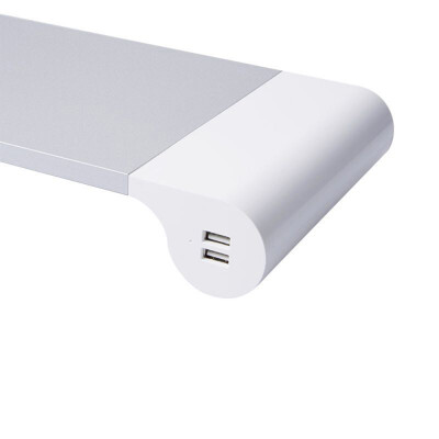 Aluminum Space Bar Laptop Computer Monitor Stand Holder Desk Organizer with 4 USB Charging Ports & Keyboard Storage EU Plug for Un
Aluminum Space Bar Laptop Computer Monitor Stand Holder Desk Organizer with 4 USB Charging Ports & Keyboard Storage EU Plug for Un