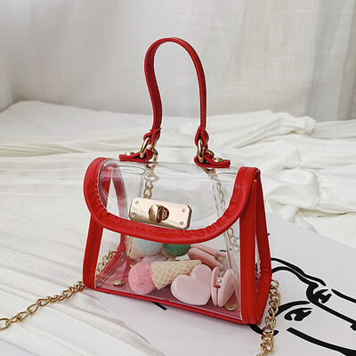 Tailored Children Contrast Transparent Shoulder Messenger Bag Coin Purse Pack For Child
Tailored Children Contrast Transparent Shoulder Messenger Bag Coin Purse Pack For Child