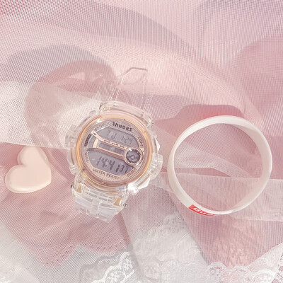 Unicorn Watch Girl Born Cute ins Wind Waterproof Cherry Blossom Powder Student Electronic Watch Net Red Heart Transparent Jelly
Unicorn Watch Girl Born Cute ins Wind Waterproof Cherry Blossom Powder Student Electronic Watch Net Red Heart Transparent Jelly