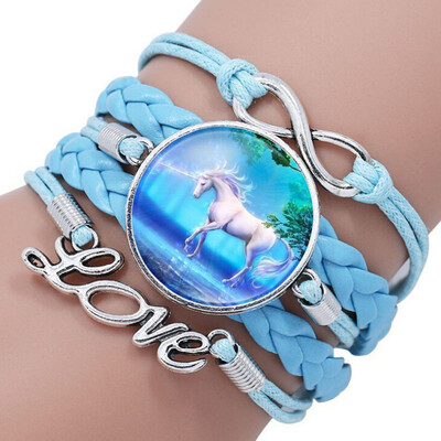 Cute Unicorn Bracelet Handmade Rainbow Unicorn Sparkly Charm Bracelet Infinity Love Charm Bangles Best Gift for Girls&Womens
Cute Unicorn Bracelet Handmade Rainbow Unicorn Sparkly Charm Bracelet Infinity Love Charm Bangles Best Gift for Girls&Womens