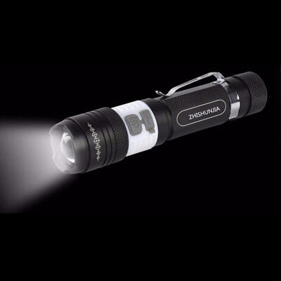 Super Bright Metal Case Flashlight T6 COB 3-Mode Zooming Waterproof Flashlight - Black
Super Bright Metal Case Flashlight T6 COB 3-Mode Zooming Waterproof Flashlight - Black