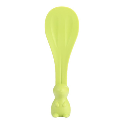 Standing Rabbit Rice Paddle NonSticky Spoon Dinnerware Cartoon Health Spoon