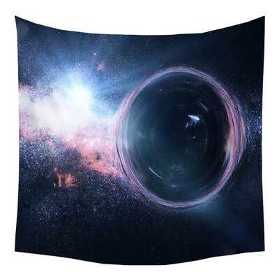 Toponeto Tapestry Universe Moon Stars Space Plane Creative Home Bedroom Decor Romantic