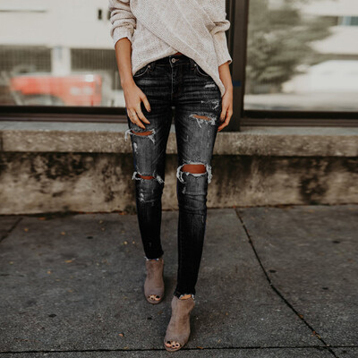 〖Follure〗Women Hight Waisted Skinny Hole Denim Jeans Stretch Slim Pants Calf Length Jeans
〖Follure〗Women Hight Waisted Skinny Hole Denim Jeans Stretch Slim Pants Calf Length Jeans