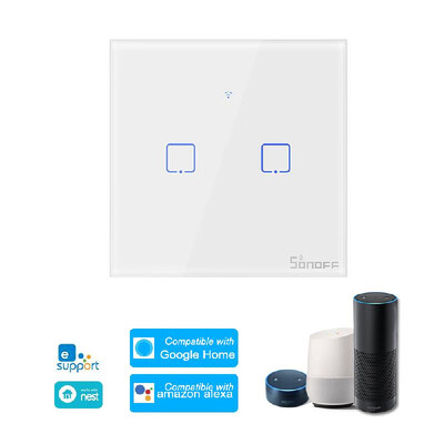 SONOFF T0EU3C-TX 3 Gang Smart WiFi Wall Light Switch APPTouch Control Timer EU Panel Home Automation Compatible with Google Home
SONOFF T0EU3C-TX 3 Gang Smart WiFi Wall Light Switch APPTouch Control Timer EU Panel Home Automation Compatible with Google Home