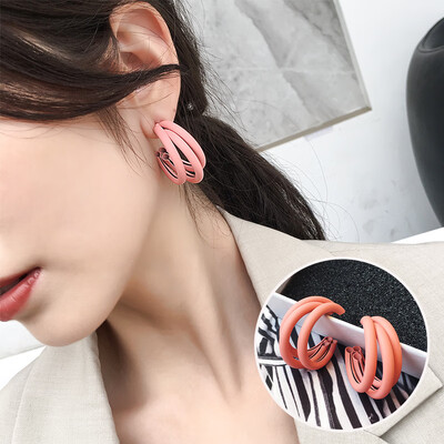 2019 latest design brand summer hand made candy color earrings generous minimalist wild Korean earrings for women
2019 latest design brand summer hand made candy color earrings generous minimalist wild Korean earrings for women