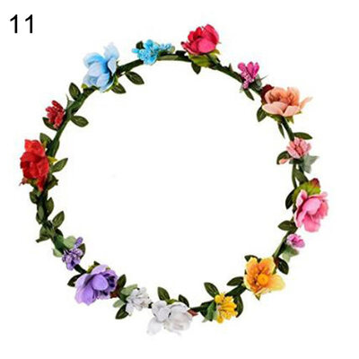 Girls Faux Flower Hair Headband Garland Wreath Wedding Party Bride Headpiece 
Girls Faux Flower Hair Headband Garland Wreath Wedding Party Bride Headpiece