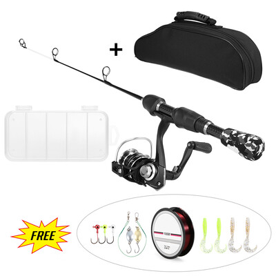 Lixada Ice Fishing Rod Combo with Ice Fishing Rod Spinning Reel Ice Fishing Hooks Nylon Fishing Lines Soft Worms Lures Reflective
Lixada Ice Fishing Rod Combo with Ice Fishing Rod Spinning Reel Ice Fishing Hooks Nylon Fishing Lines Soft Worms Lures Reflective