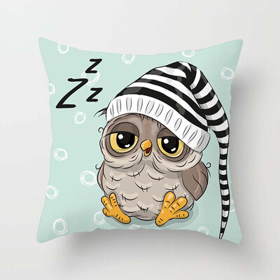 Cartoon Animal Owl Cushion Covers Sofa Bed Throw Pillow Case Children Home Decor 
Cartoon Animal Owl Cushion Covers Sofa Bed Throw Pillow Case Children Home Decor