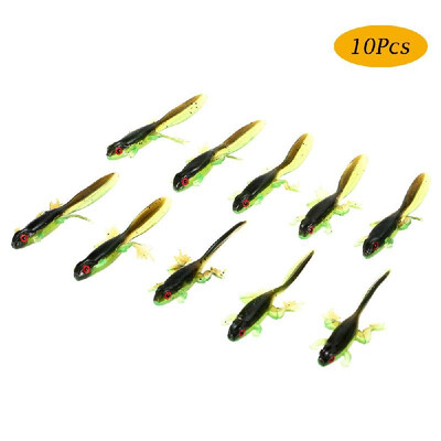 10Pcs Soft Fishing Baits 37g 8cm Fishy Frog Tadpole Lure Bionic Lifelike Lure with Fishy Smell Soft Imitation Fishing Bait
10Pcs Soft Fishing Baits 37g 8cm Fishy Frog Tadpole Lure Bionic Lifelike Lure with Fishy Smell Soft Imitation Fishing Bait