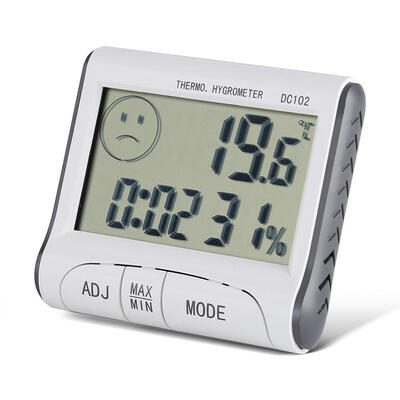 Greensen Digital LCD Indoor Thermometer Hygrometer Room Temperature Humidity Meter Clock
Greensen Digital LCD Indoor Thermometer Hygrometer Room Temperature Humidity Meter Clock