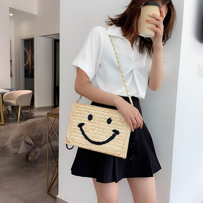 Ins smiling face beach straw wrapping elegant handwoven straw wrapping lady straw skewed straw summer forest Handbag Shoulder
Ins smiling face beach straw wrapping elegant handwoven straw wrapping lady straw skewed straw summer forest Handbag Shoulder