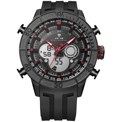 WEIDE WH6308 Dual Display Two Movement Quartz Digital Men Watch Sports 3ATM Waterproof 50mm Big Dial Large Face Week Calendar Alar
WEIDE WH6308 Dual Display Two Movement Quartz Digital Men Watch Sports 3ATM Waterproof 50mm Big Dial Large Face Week Calendar Alar