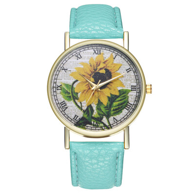 Simple Luxury PU Leather Watches Quartz Wrist Watches Sunflower Painting Women Ladies Couple Watch Clock Jewelry &Ff
Simple Luxury PU Leather Watches Quartz Wrist Watches Sunflower Painting Women Ladies Couple Watch Clock Jewelry &Ff