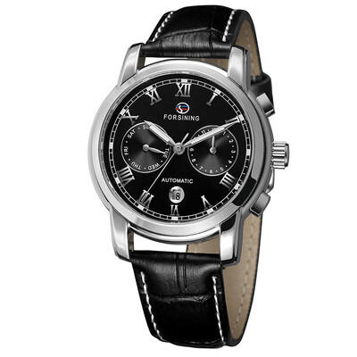 FORSINING genuine leather waterproof week calendar mens automatic mechanical watch belt mens watch
FORSINING genuine leather waterproof week calendar mens automatic mechanical watch belt mens watch