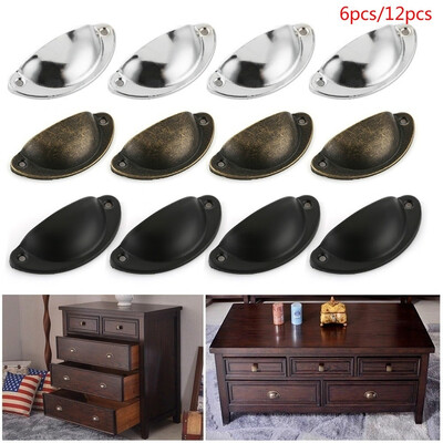6pcs12pcs Cupboard Cabinet Cup Drawer Furniture Antique Shell Pull Handle Screws
6pcs12pcs Cupboard Cabinet Cup Drawer Furniture Antique Shell Pull Handle Screws