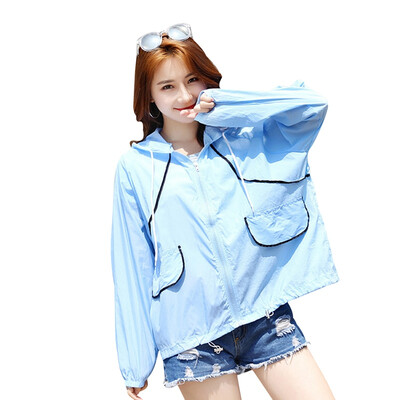 2019 New Summer Fashion Rainbow Color Sunscreen Anti-UV Womens Hooded Jacket Thin Breathable Beach Zipper Sunscreen Clothing
2019 New Summer Fashion Rainbow Color Sunscreen Anti-UV Womens Hooded Jacket Thin Breathable Beach Zipper Sunscreen Clothing
