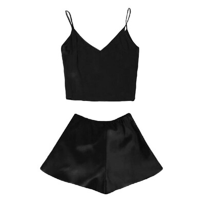 Sexy Women Silk Satin Pajamas Set Deep V Neck Cami Top Shorts PJ Set Sleepwear Nightwear
Sexy Women Silk Satin Pajamas Set Deep V Neck Cami Top Shorts PJ Set Sleepwear Nightwear