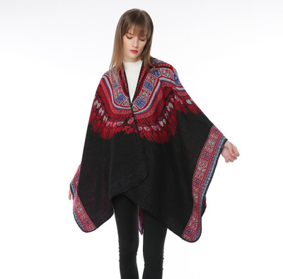 European&American ladies new abstract pattern thick split fork dual-use shawl cross-border for Amazon hot cloak
European&American ladies new abstract pattern thick split fork dual-use shawl cross-border for Amazon hot cloak