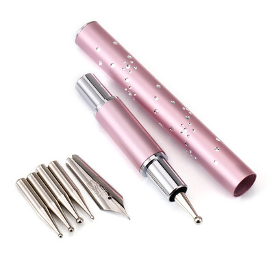 〖Follure〗Nail Art Drawing Pen with Metallic Head 5 Dotting Tip for Salon Manicure DIY
〖Follure〗Nail Art Drawing Pen with Metallic Head 5 Dotting Tip for Salon Manicure DIY