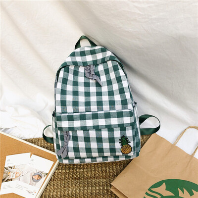 Girl plaid schoolbag female Korean version of high school students campus small fresh backpack double shoulder bag girl
Girl plaid schoolbag female Korean version of high school students campus small fresh backpack double shoulder bag girl