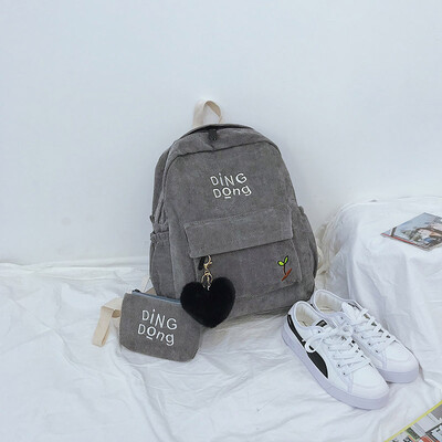 Japanese version of Ancient Girls Mild Campus schoolbag Korean version of junior high school students shoulder bag simple corduroy
Japanese version of Ancient Girls Mild Campus schoolbag Korean version of junior high school students shoulder bag simple corduroy