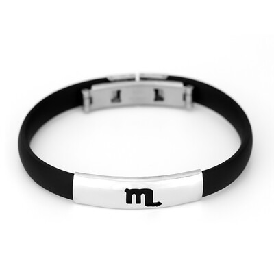 12 Constellation Bracelet Man Women Silicone Titanium Steel Bracelets Couple Bracelet
12 Constellation Bracelet Man Women Silicone Titanium Steel Bracelets Couple Bracelet