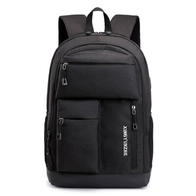 Shoulder Bag Male High School Students Backpack 16-inch Computer Bag Pure Black Harbor Trendy Bag
Shoulder Bag Male High School Students Backpack 16-inch Computer Bag Pure Black Harbor Trendy Bag