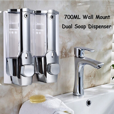 Siaonvr 700ML Dual Head Wall Mount Shower Bath Washing Lotion Soap Shampoo Dispenser
Siaonvr 700ML Dual Head Wall Mount Shower Bath Washing Lotion Soap Shampoo Dispenser