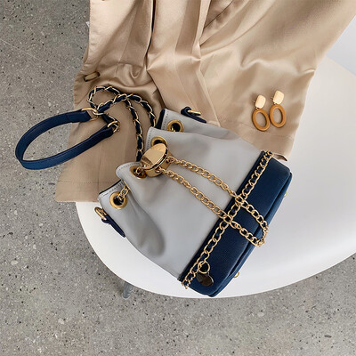 High - quality small bag women 2019 new Chao Han version chain satchel simple impact gas single - shoulder bucket bag
High - quality small bag women 2019 new Chao Han version chain satchel simple impact gas single - shoulder bucket bag