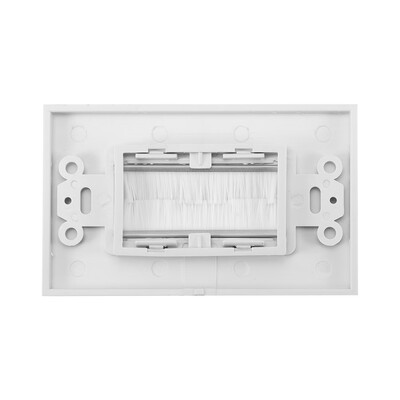 Plastic Anti-dust Brush Cable Wall Plate Port Insert Cover Outlet Mount Multimedia Panel New Brush Wall Plates
Plastic Anti-dust Brush Cable Wall Plate Port Insert Cover Outlet Mount Multimedia Panel New Brush Wall Plates