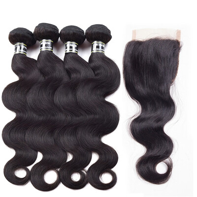 Amazing Star Lace Closure with Bundles Brazilian Virgin Hair Body Wave 4 Bundles with Closure Body Wave with 4x4 Closure Free Part
Amazing Star Lace Closure with Bundles Brazilian Virgin Hair Body Wave 4 Bundles with Closure Body Wave with 4x4 Closure Free Part