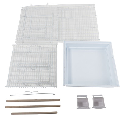 Ktaxon Pet Supplies 23in Bird Cage W Open Play Top- Ideal For Parakeets Small Birds- White
Ktaxon Pet Supplies 23in Bird Cage W Open Play Top- Ideal For Parakeets Small Birds- White