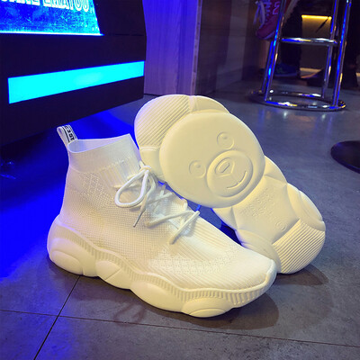 Socks shoes women 2019 spring new red bear dad shoes women Korean version of Joker hip hop high-top sneakers tide
Socks shoes women 2019 spring new red bear dad shoes women Korean version of Joker hip hop high-top sneakers tide