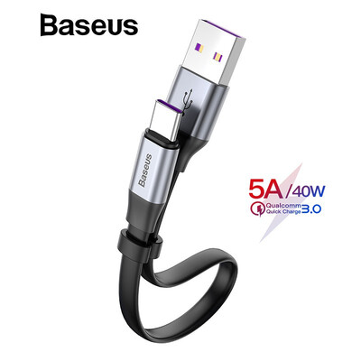 Baseus 023m Portable 40W Flash Charge USB Type C Cable For Huawei P30 P20 Mate 20 P10 Pro 5A Fast Charging Charger
Baseus 023m Portable 40W Flash Charge USB Type C Cable For Huawei P30 P20 Mate 20 P10 Pro 5A Fast Charging Charger
