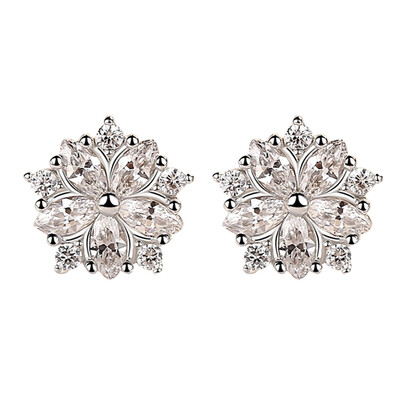 Womens Silver Drilling Flower Stud Earrings Sweet Zircon Rose Studs Simple Stud Earrings For Girls
Womens Silver Drilling Flower Stud Earrings Sweet Zircon Rose Studs Simple Stud Earrings For Girls