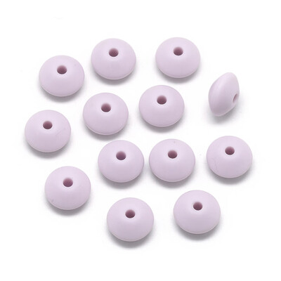 Food Grade Environmental Silicone Beads Chewing Beads For Teethers DIY Nursing Necklaces Making Rondelle Lilac 12x67mm Hole
Food Grade Environmental Silicone Beads Chewing Beads For Teethers DIY Nursing Necklaces Making Rondelle Lilac 12x67mm Hole