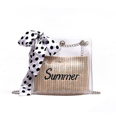 Tailored Women Ladies Fashion Straw Weave Transparent Shoulder Tote Handbag Crossbody Bag
Tailored Women Ladies Fashion Straw Weave Transparent Shoulder Tote Handbag Crossbody Bag