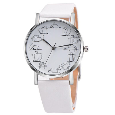 Animal Dial Palte Cute Cat Design Wrist Watch Fashionable Quartz Movement Adjustable Pin Buckle Band for Girl Kids Chidren Present
Animal Dial Palte Cute Cat Design Wrist Watch Fashionable Quartz Movement Adjustable Pin Buckle Band for Girl Kids Chidren Present