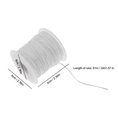 Greensen 61m Environmental Spool of Cotton Braid Candle Wick Core for DIY Oil Lamps
Greensen 61m Environmental Spool of Cotton Braid Candle Wick Core for DIY Oil Lamps