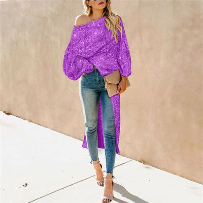 〖Follure〗Womens Sexy Solid Color Sequins Stitching Glossy Club Long Sleeve Split Skirt
〖Follure〗Womens Sexy Solid Color Sequins Stitching Glossy Club Long Sleeve Split Skirt