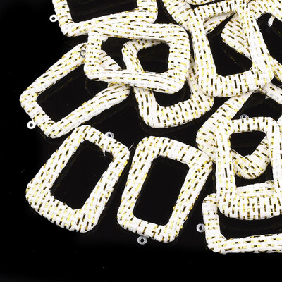 Handmade Raffia Woven Pendants with Iron & Aluminum Findings&Metallic Cord Trapezoid Platinum Beige 44x305x4mm Hole 1
Handmade Raffia Woven Pendants with Iron & Aluminum Findings&Metallic Cord Trapezoid Platinum Beige 44x305x4mm Hole 1