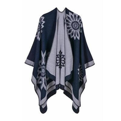 Women Poncho Cardigan Sweater Contrast Color Block Floral Print Cashmere Capes Shawl Scarf Outerwear
Women Poncho Cardigan Sweater Contrast Color Block Floral Print Cashmere Capes Shawl Scarf Outerwear