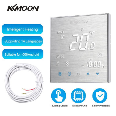 KKmoon Digital Underfloor Heating Thermostat for Electric Heating System Floor & Air Sensor with WiFi Connection & Voice Control E
KKmoon Digital Underfloor Heating Thermostat for Electric Heating System Floor & Air Sensor with WiFi Connection & Voice Control E